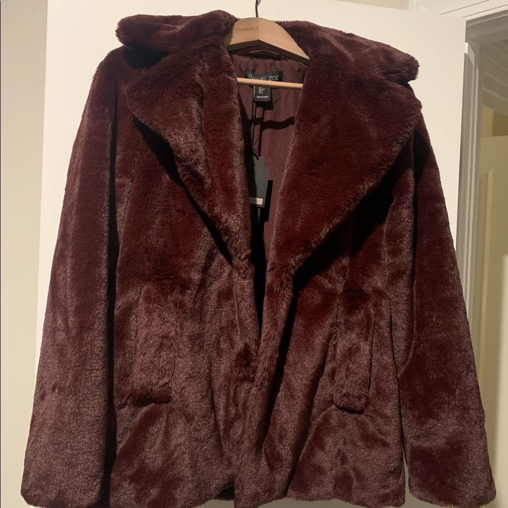 NWT Rachel Zoe Faux Fur Coat